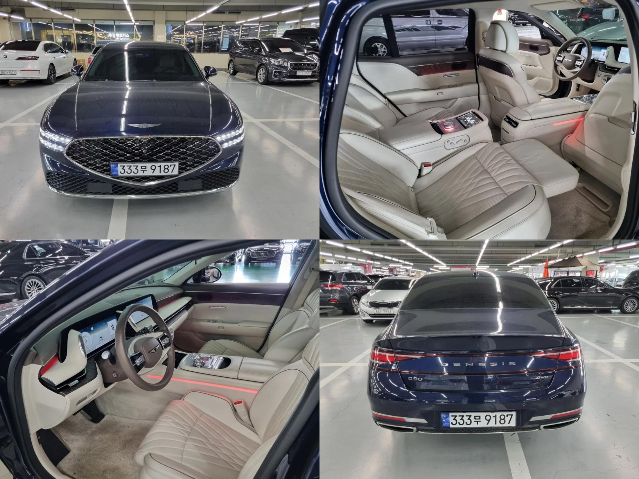 Genesis G90 Gasoline 3.5 Turbo AWD, 2022 г. 74726 км.